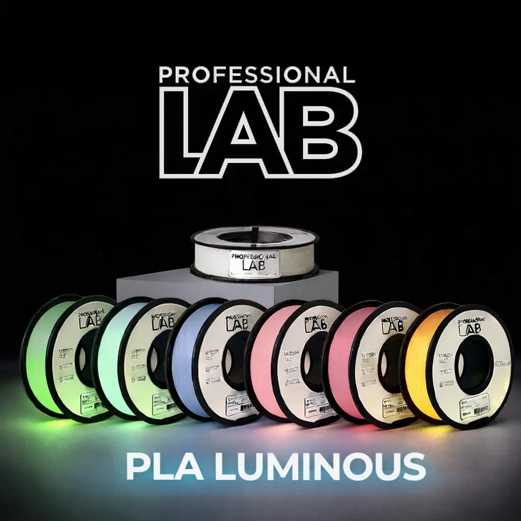 PLA LUMINOUS Profissional Lab - Diâmetro 1,75mm Bobine 1kg