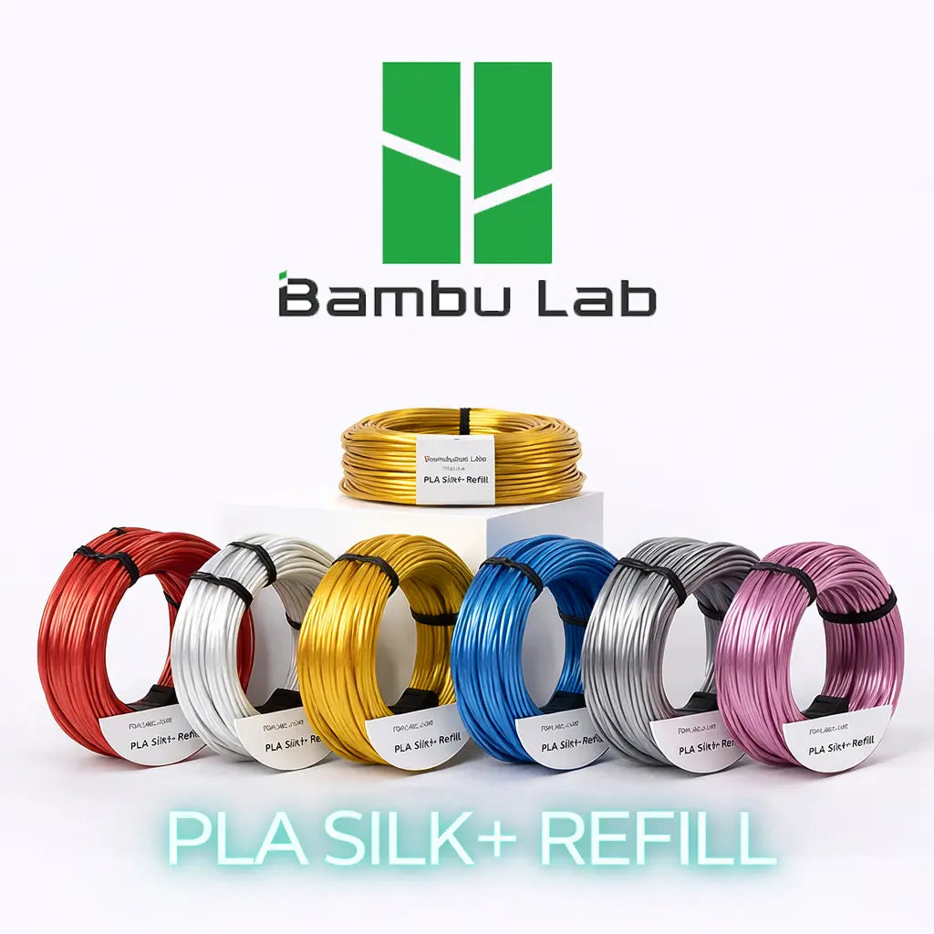 PLA SILK+ (Refill) Bambu Lab - Diâmetro 1,75mm Bobine 1kg
