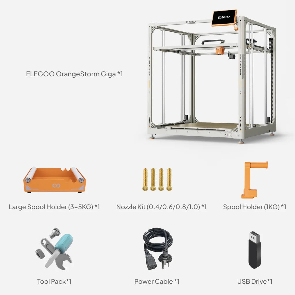 Elegoo OrangeStorm Giga impressora 3D FDM de grande formato