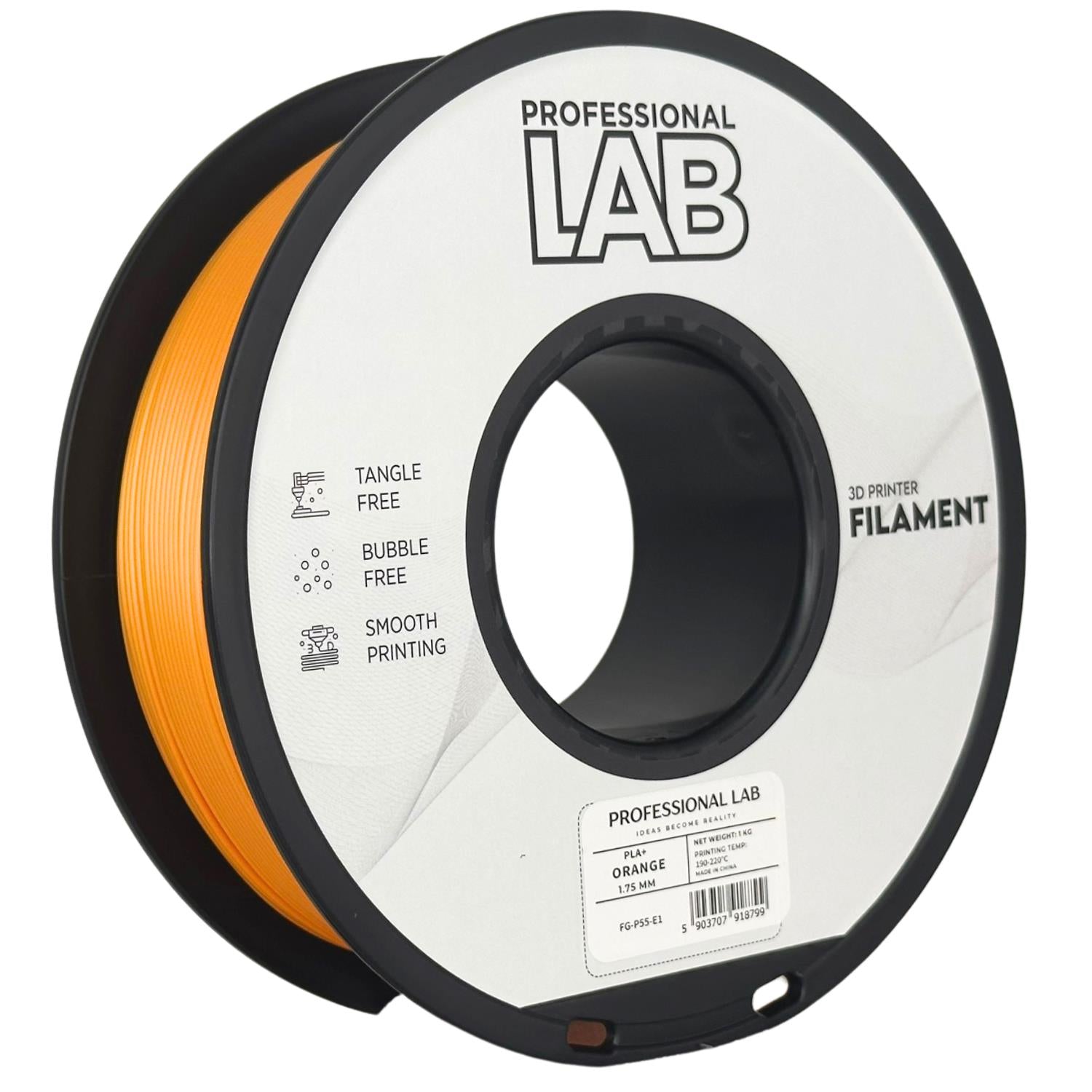 PLA+ Profissional Lab - Diâmetro 1,75mm Bobine 1kg