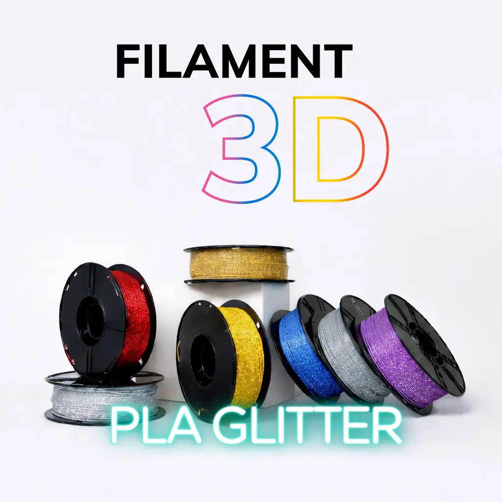 PLA GLITTER Filament3D - Diâmetro 1,75mm Bobine 1kg