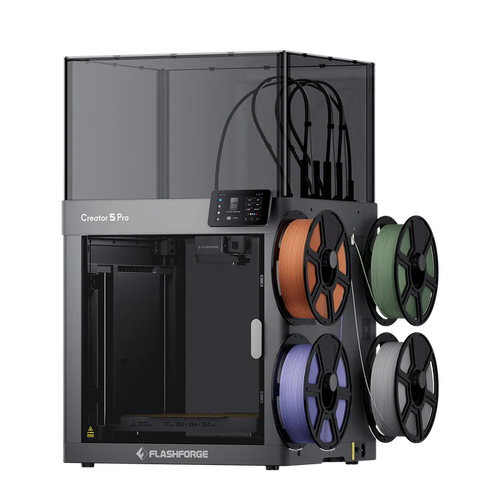 Flashforge Creator 5 Pro impressora 3D câmara fechada 4 cabeças FlashSwap