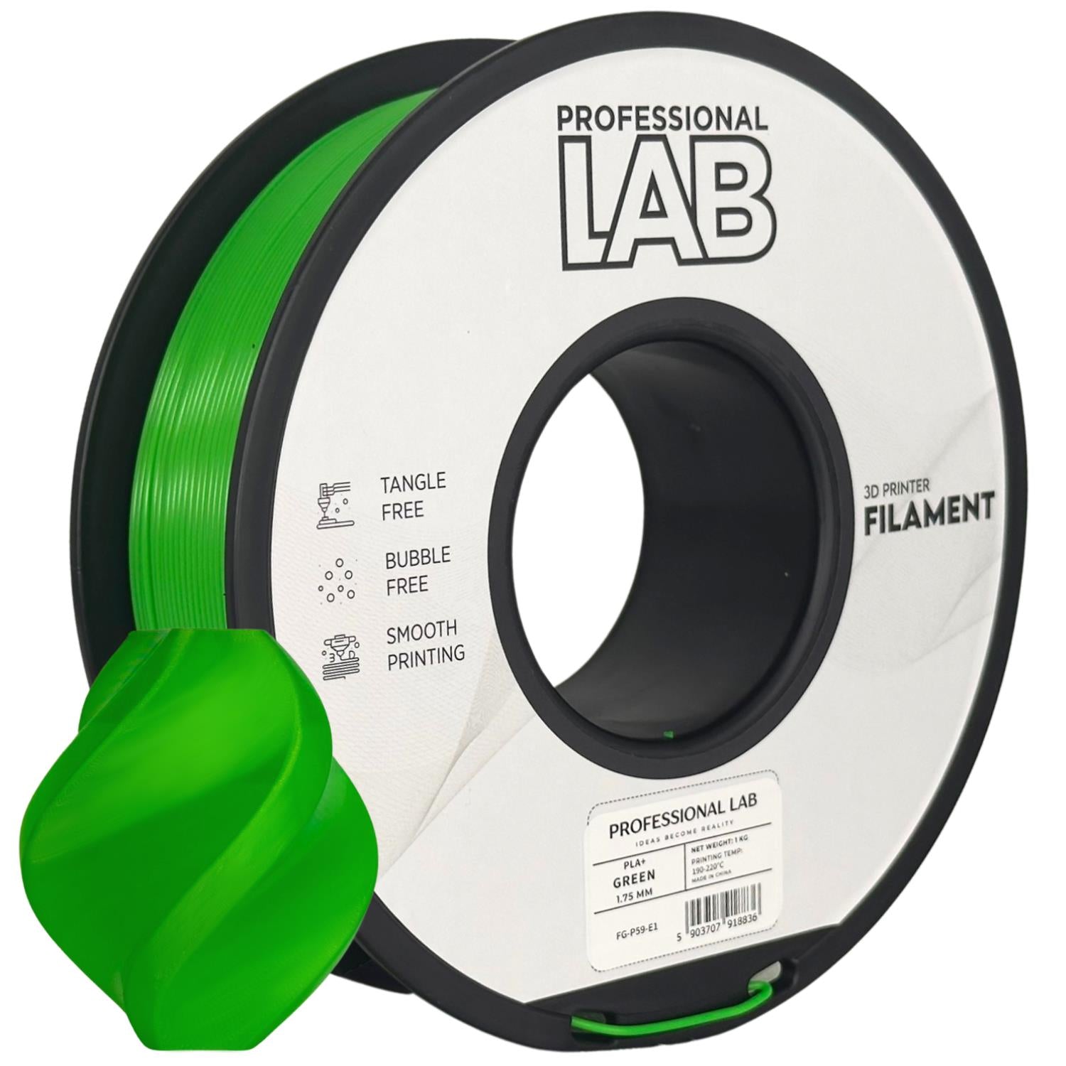 PLA+ Profissional Lab - Diâmetro 1,75mm Bobine 1kg