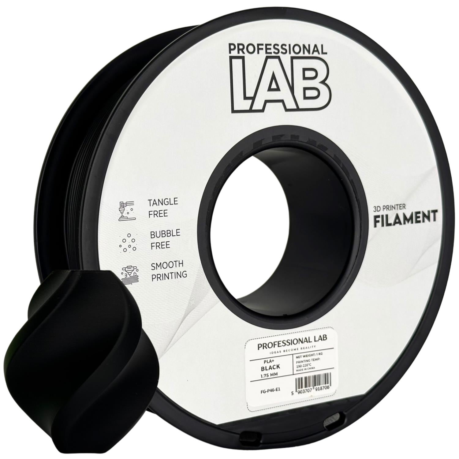 PLA+ Profissional Lab - Diâmetro 1,75mm Bobine 1kg