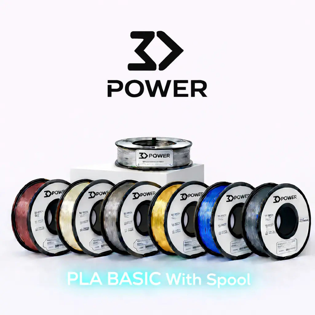 PLA Basic 3DPower (With Spool) - Diâmetro 1,75mm Bobine 1kg