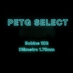 PETG SELECT  - Diâmetro 1,75mm Bobine 1kg
