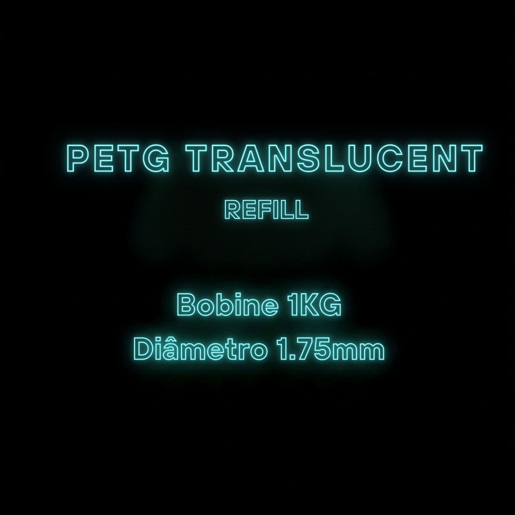 PETG TRANSLUCENT (Refill)  Diâmetro 1,75mm Bobine 1kg