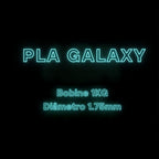 PLA GALAXY Profissional Lab - Diâmetro 1,75mm Bobine 1kg