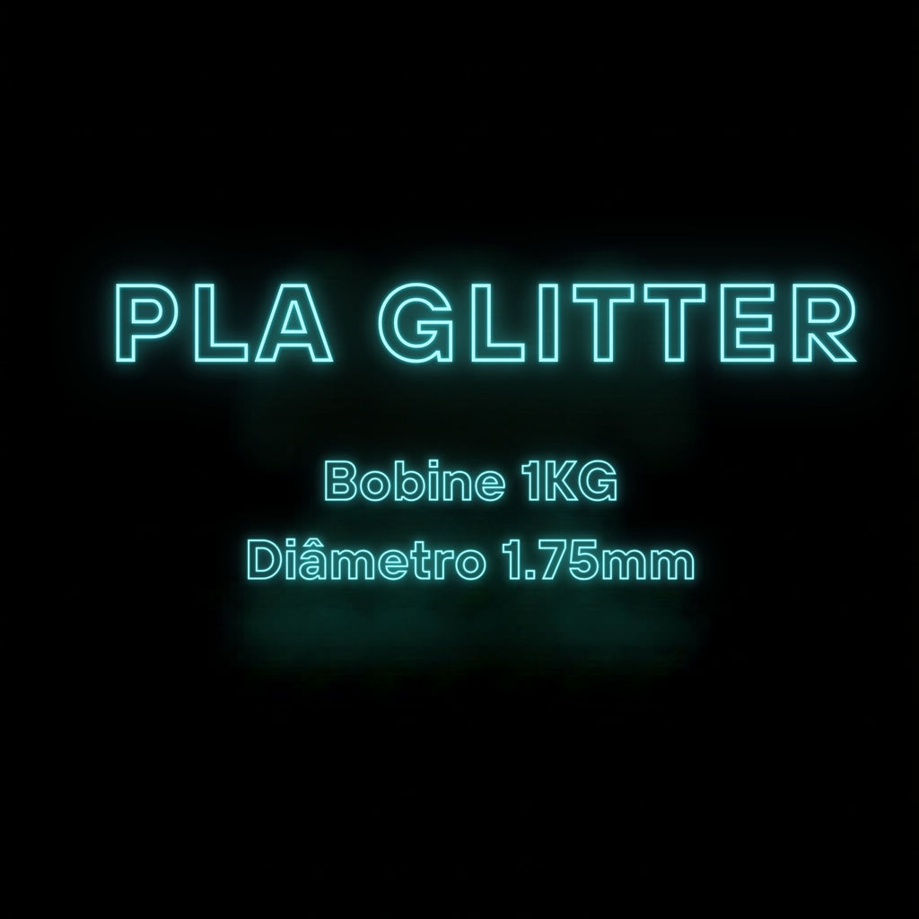 PLA GLITTER - Diâmetro 1,75mm Bobine 1kg