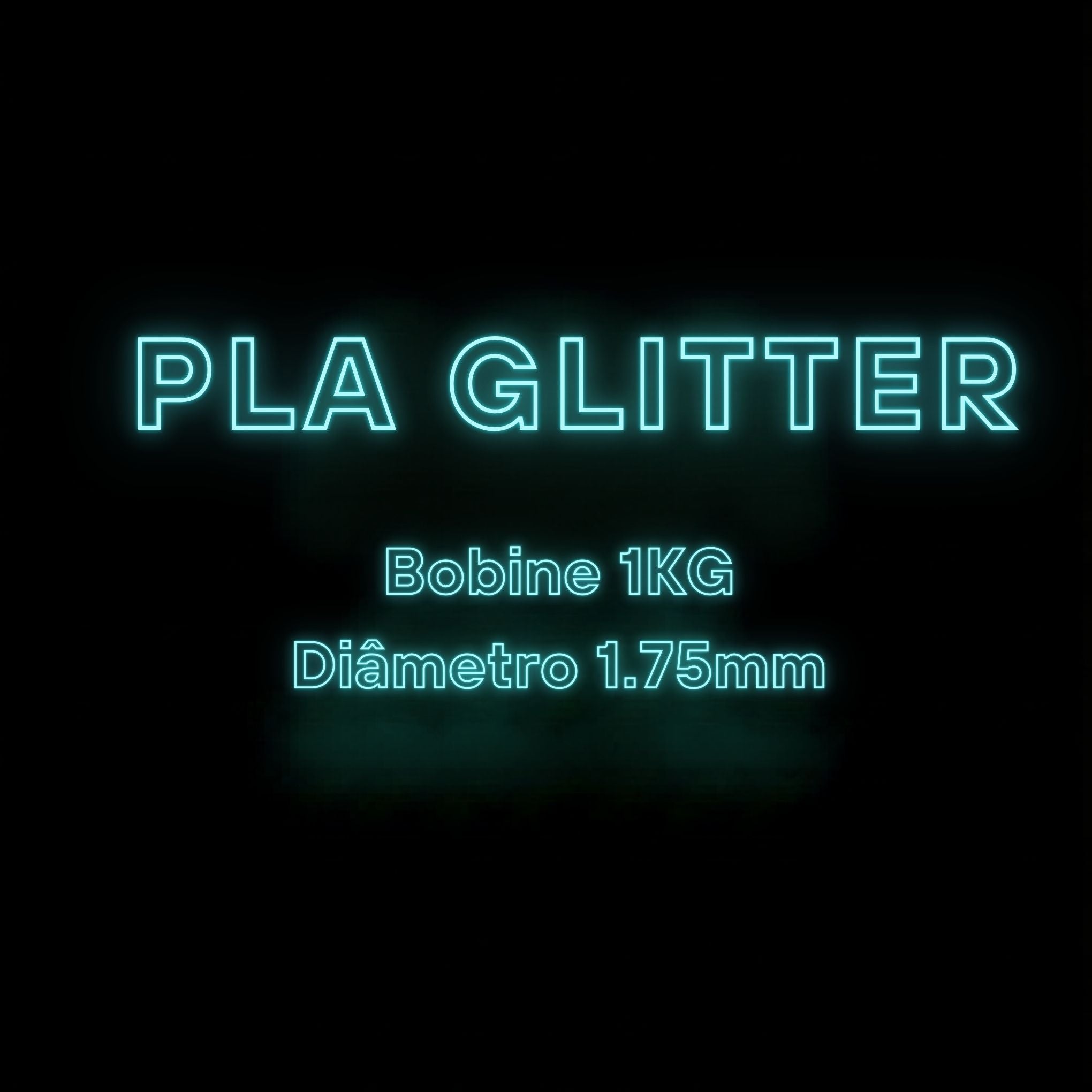 PLA GLITTER - Diâmetro 1,75mm Bobine 1kg