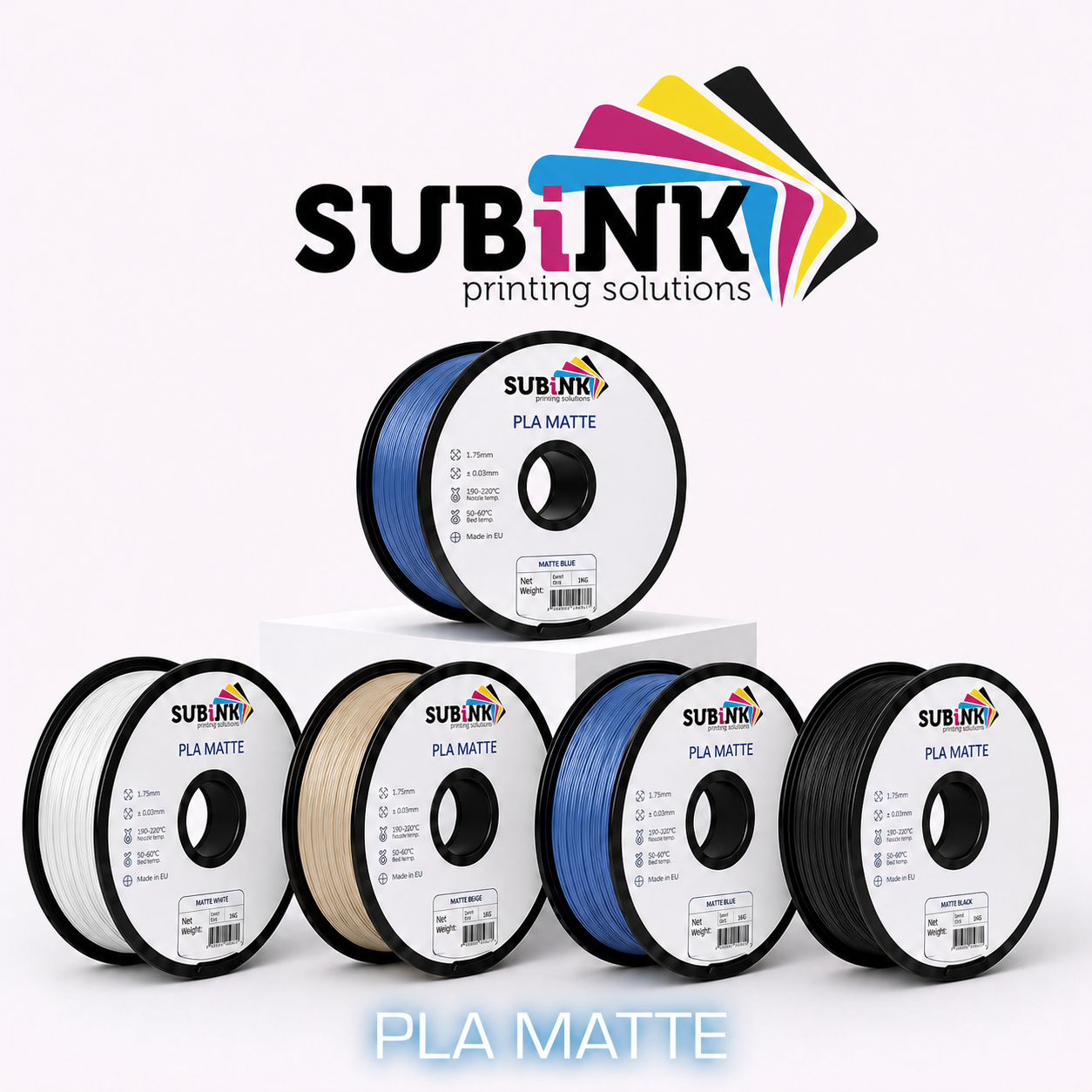 PLA MATTE - Subink - Diâmetro 1,75mm Bobine 1kg