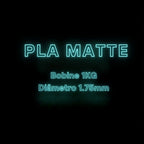 PLA MATTE Smart3DPT - Diâmetro 1,75mm Bobine 1kg  Filamento