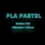 PLA PASTEL Smart3DPT - Diâmetro 1,75mm Bobine 1kg  Filamento