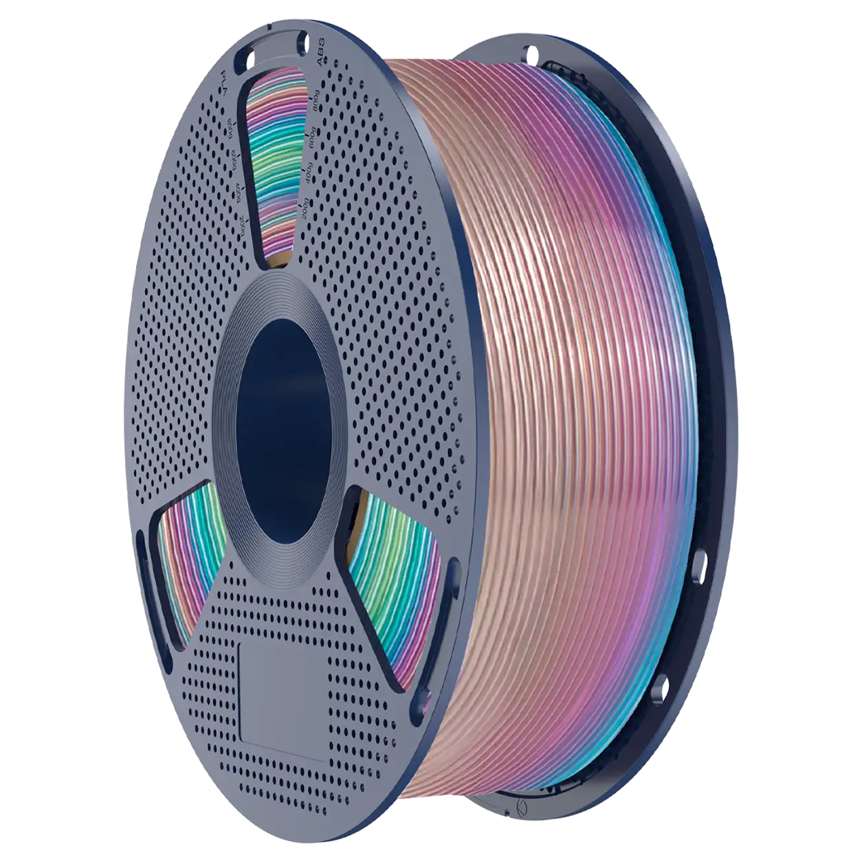 PLA TRANSPARENT RAINBOW SUNLU - Diâmetro 1,75mm Bobine 1kg  Filamento
