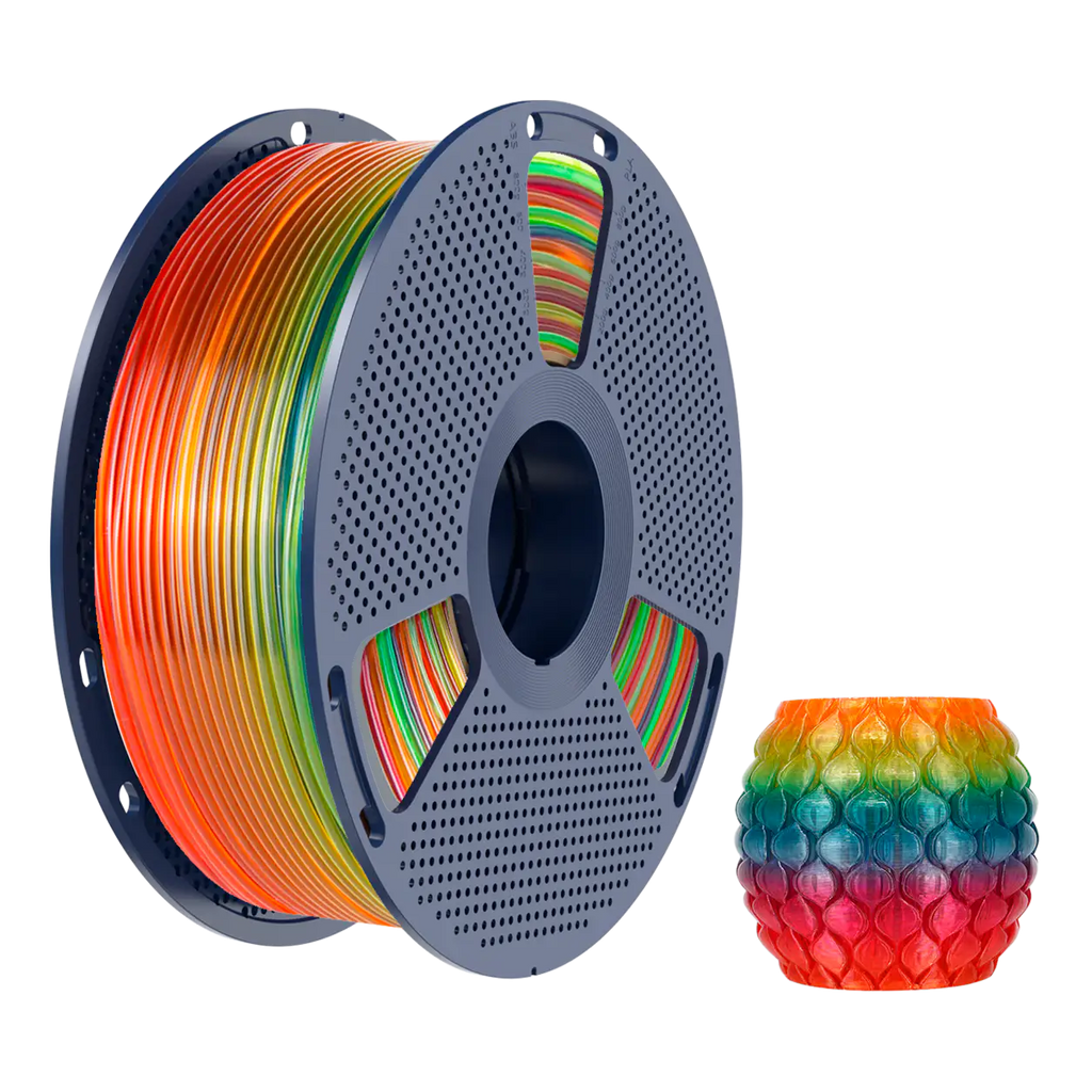 PLA TRANSPARENT RAINBOW SUNLU - Diâmetro 1,75mm Bobine 1kg  Filamento
