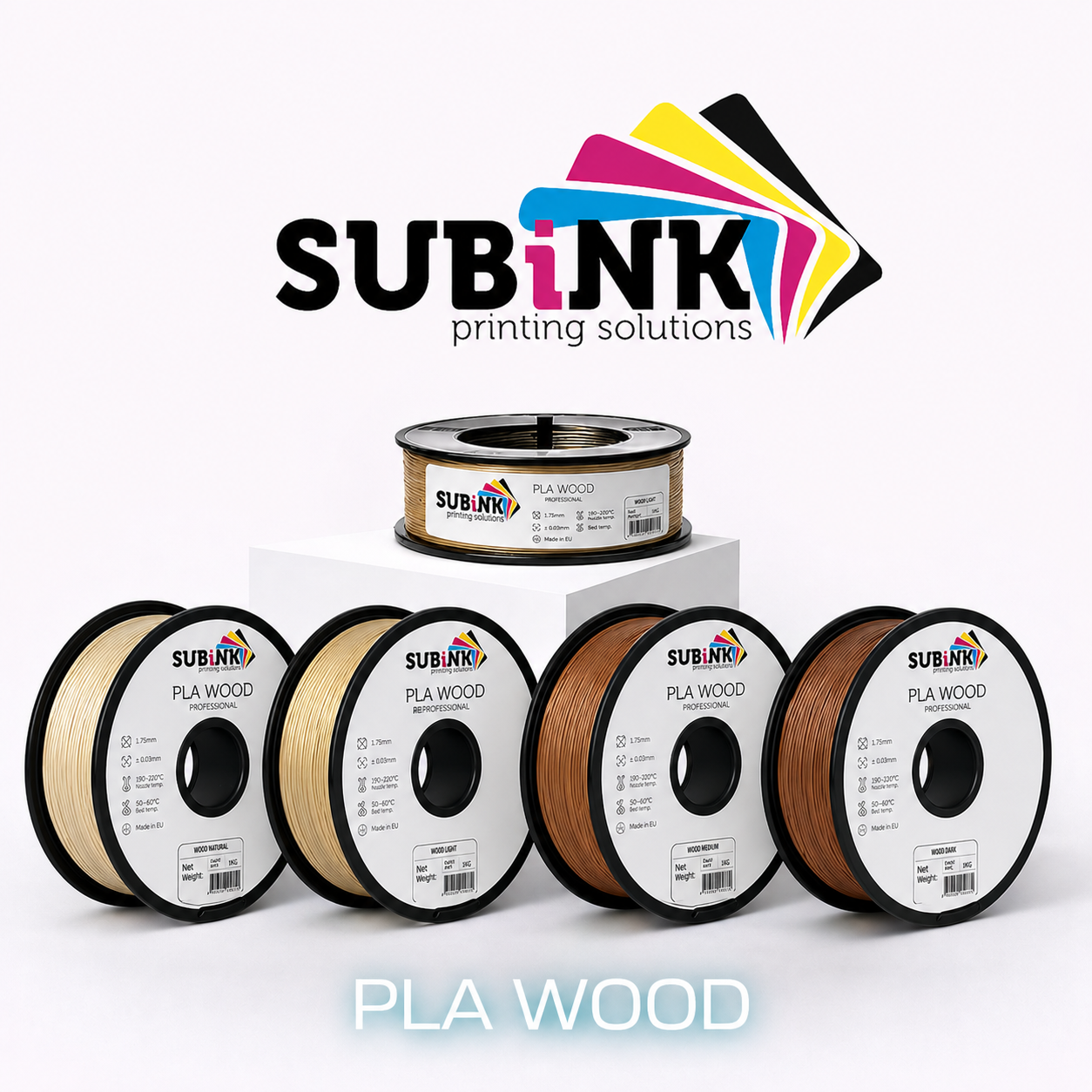 PLA WOOD Subink - Diâmetro 1,75mm Bobine 1kg
