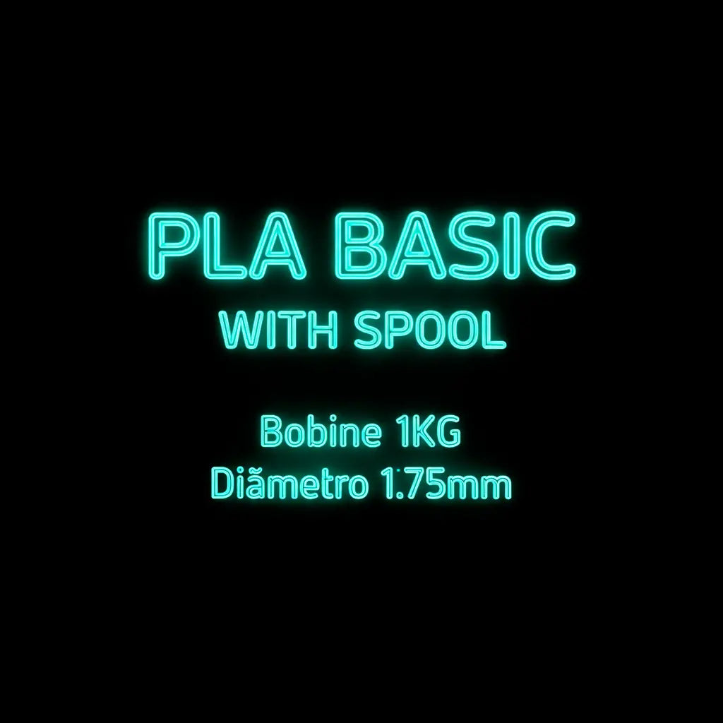 PLA Basic  (With Spool) - Diâmetro 1,75mm Bobine 1kg
