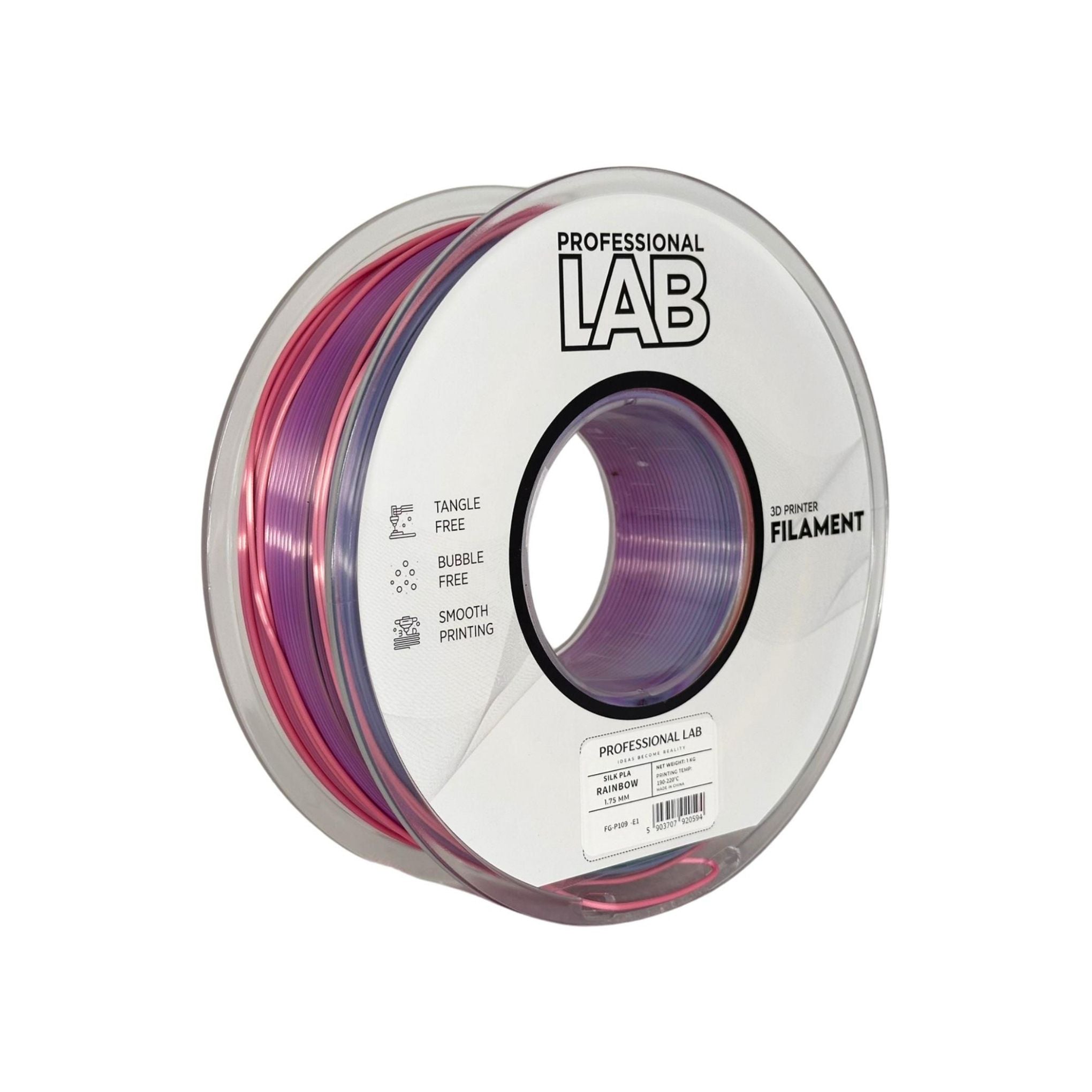 PLA RAINBOW Profissional Lab - Diâmetro 1,75mm Bobine 1kg
