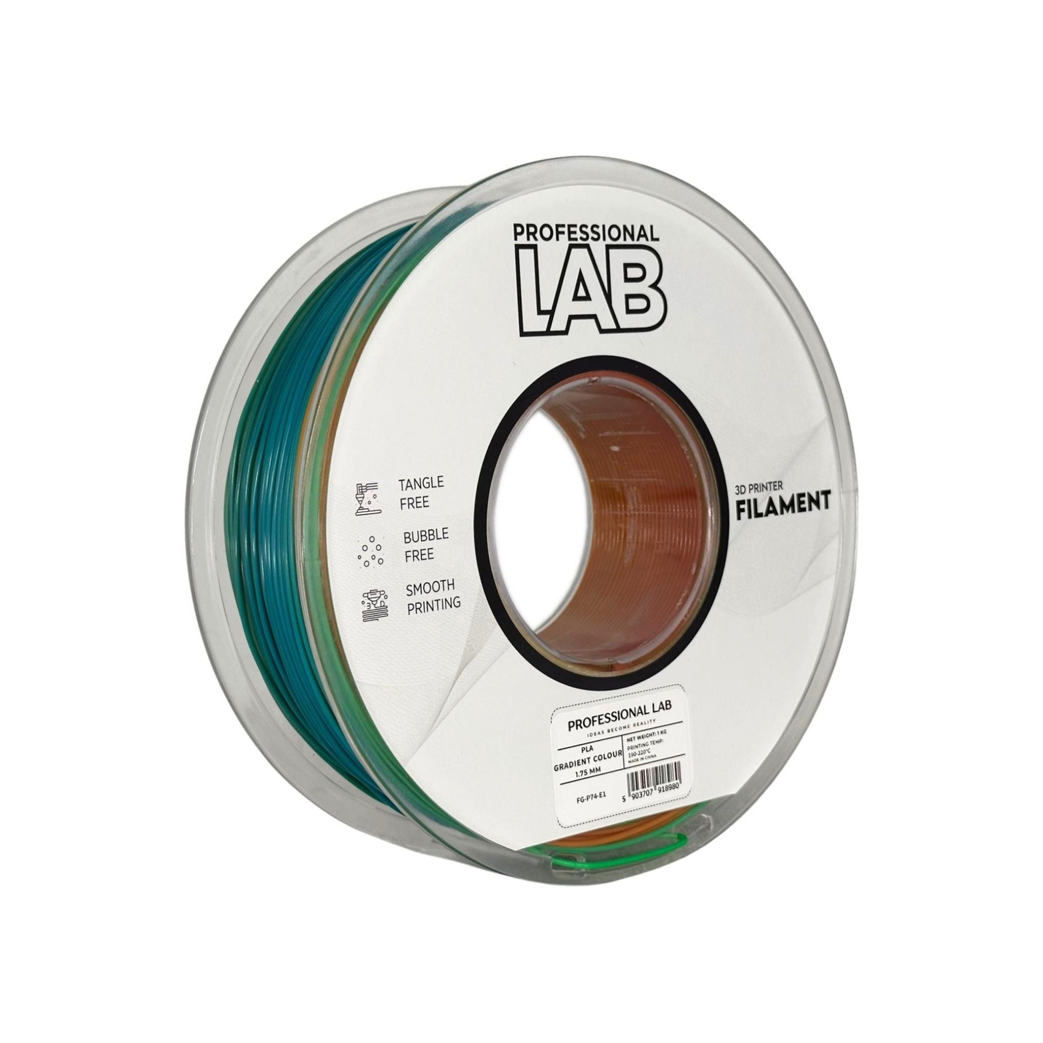 PLA RAINBOW Profissional Lab - Diâmetro 1,75mm Bobine 1kg