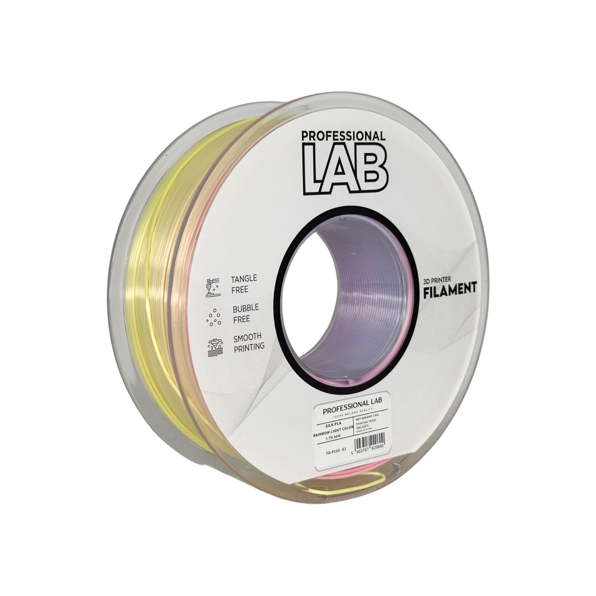 PLA RAINBOW Profissional Lab - Diâmetro 1,75mm Bobine 1kg