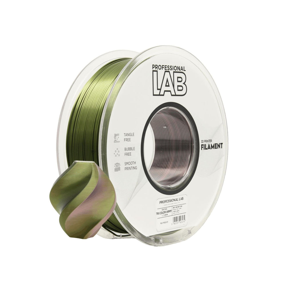 PLA SILK TRICOLOR Profissional Lab - Diâmetro 1,75mm Bobine 1kg