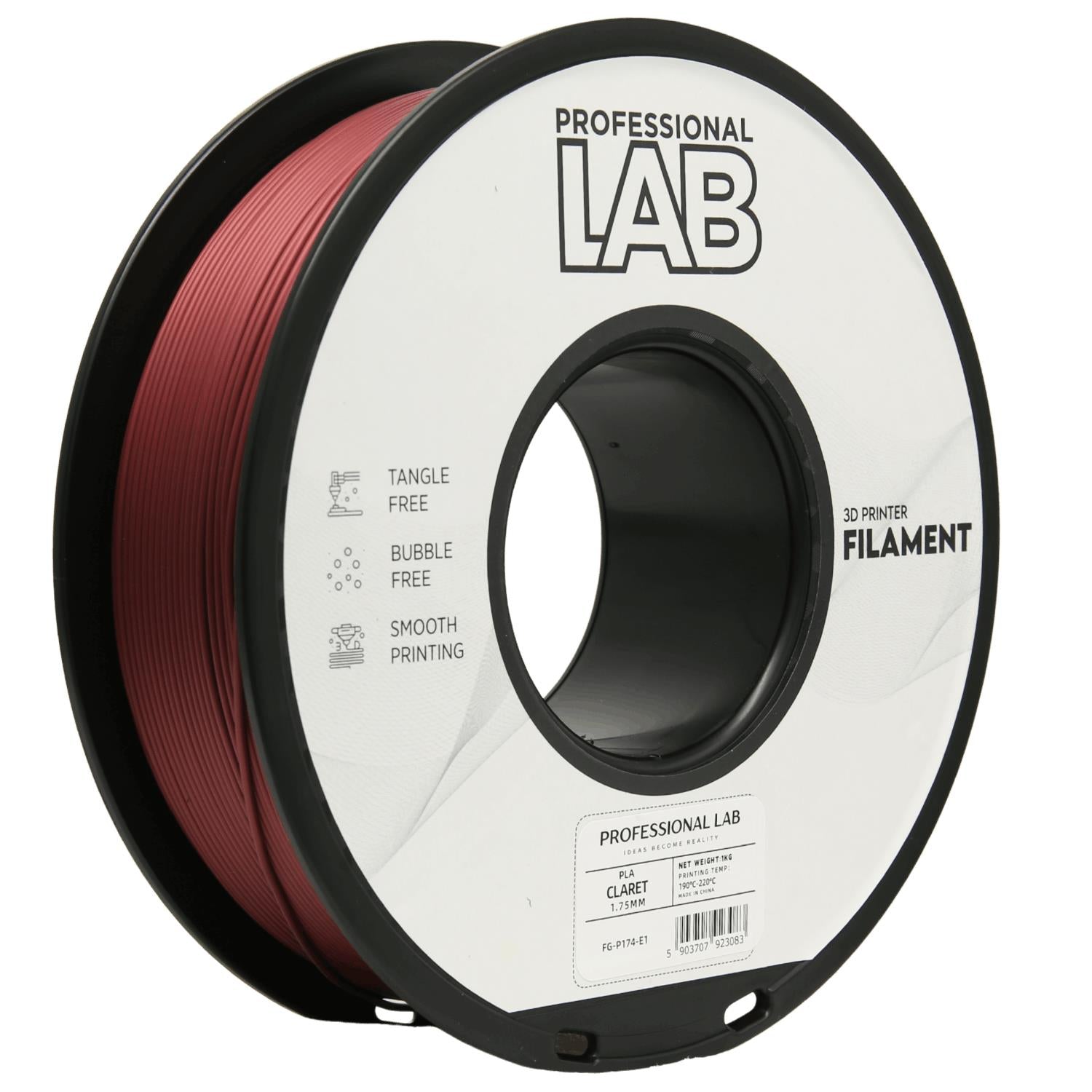 PLA Profissional Lab - Diâmetro 1,75mm Bobine 1kg