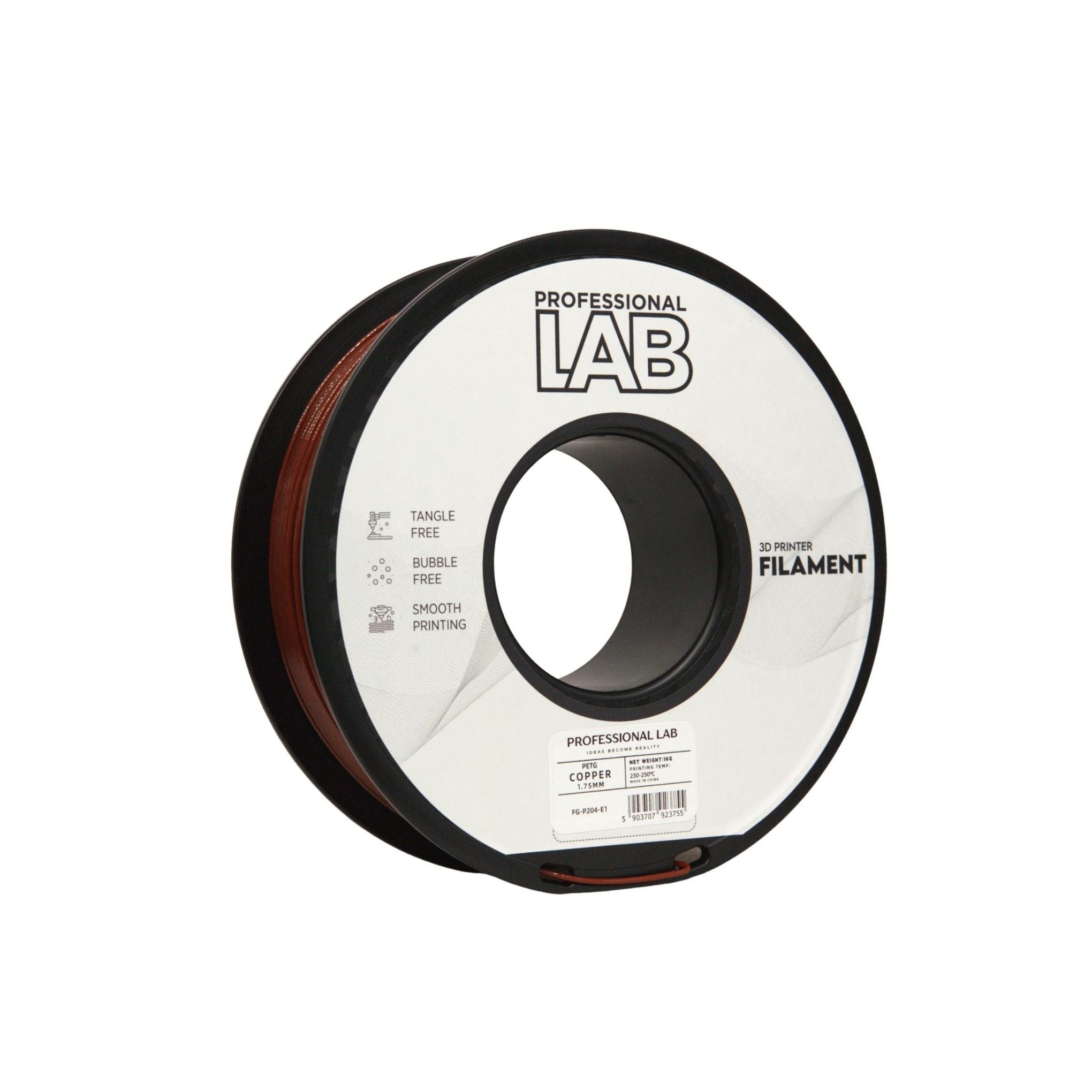 PETG Profissional Lab - Diâmetro 1,75mm Bobine 1kg