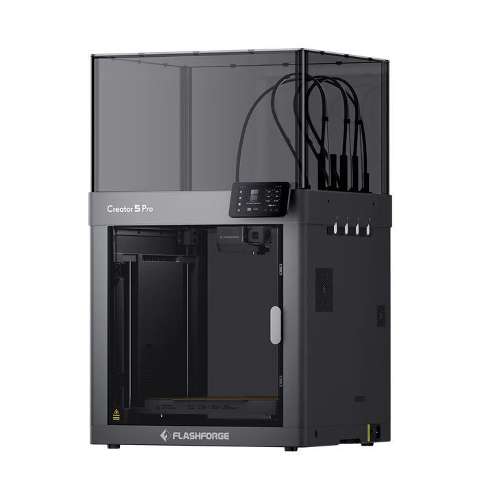 Flashforge Creator 5 Pro impressora 3D câmara fechada 4 cabeças FlashSwap
