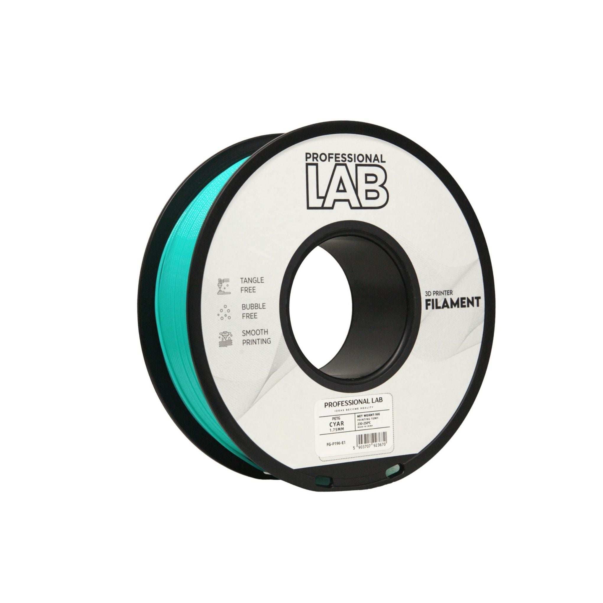 PETG Profissional Lab - Diâmetro 1,75mm Bobine 1kg