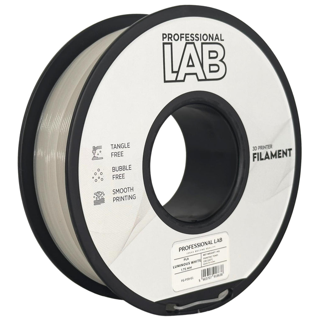 PLA LUMINOUS Profissional Lab - Diâmetro 1,75mm Bobine 1kg