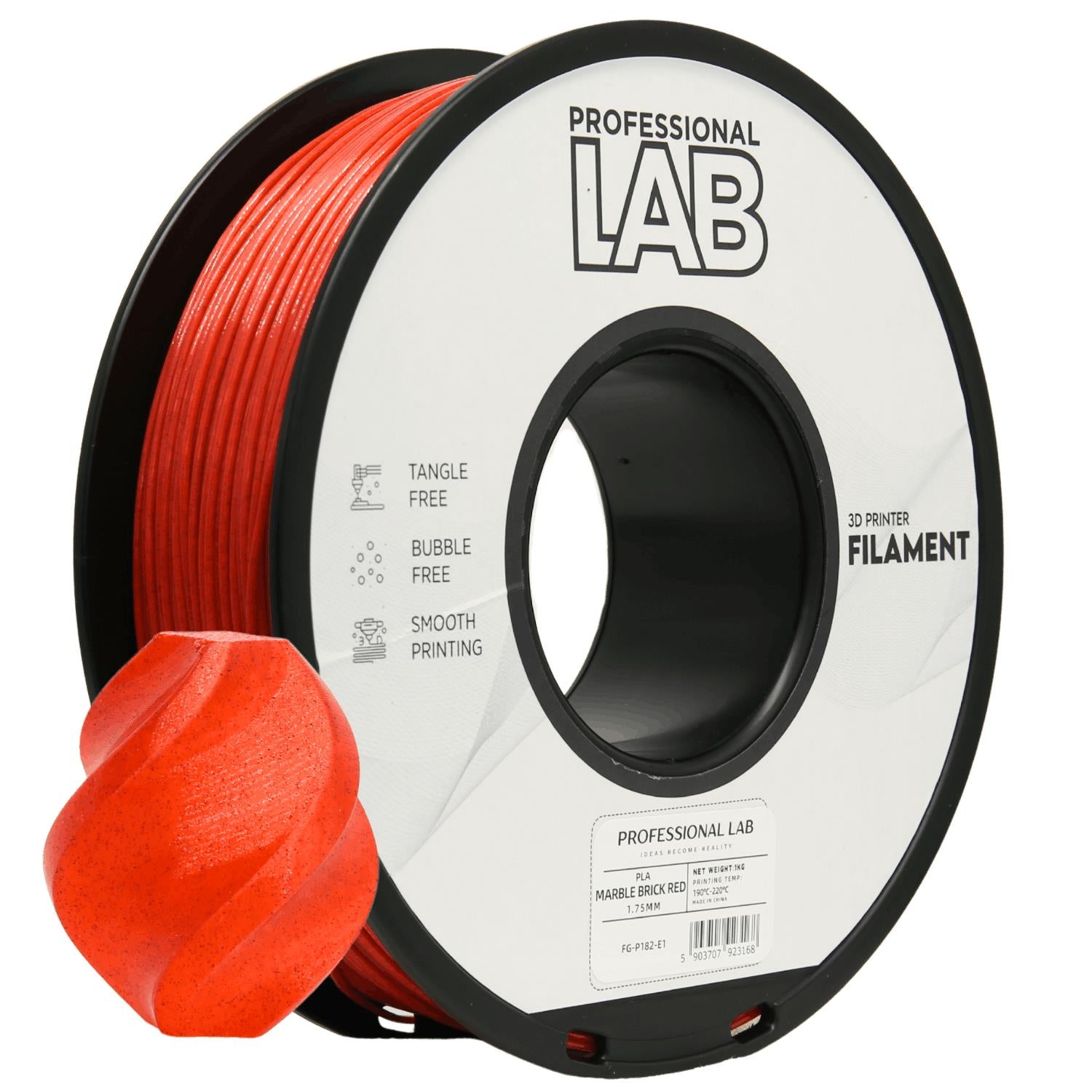 PLA Marble Profissional Lab - Diâmetro 1,75mm Bobine 1kg