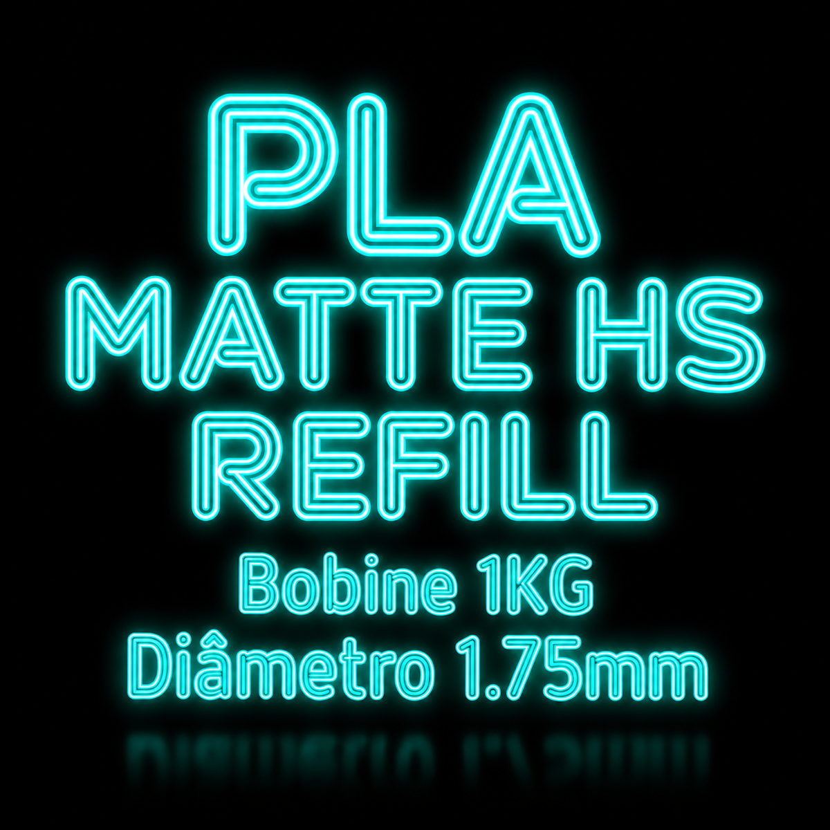 PLA MATTE HS (Refill) Azurefilm - Diâmetro 1,75mm Bobine 1kg