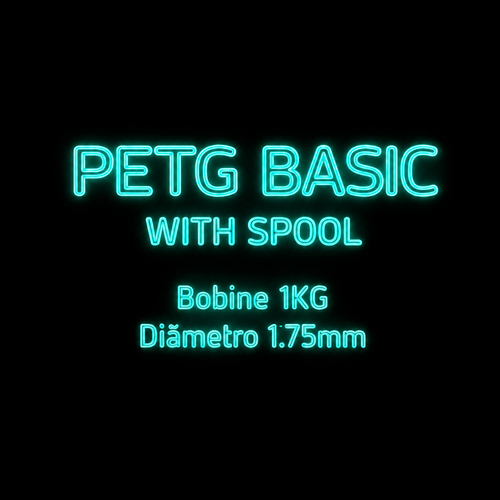 PETG BASIC (With Spool) Bambu Lab - Diâmetro 1,75mm Bobine 1kg