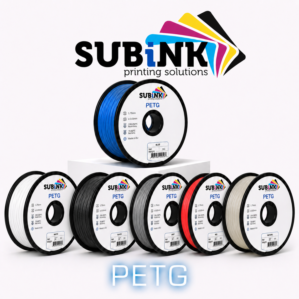 PETG - Subink - Diâmetro 1,75mm Bobine 1kg