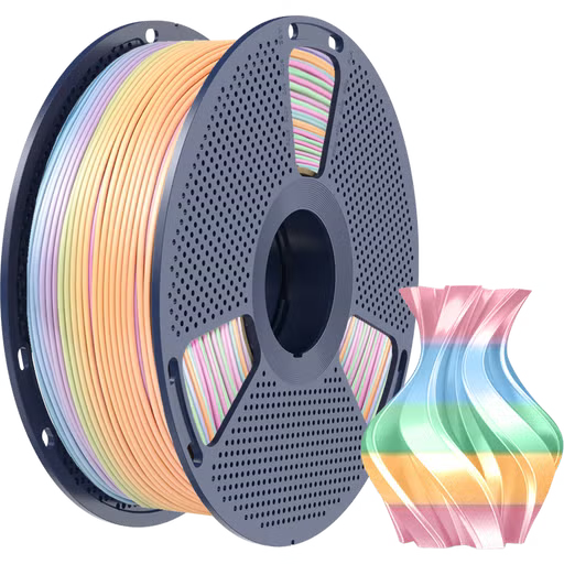 PLA Silk Rainbow SUNLU 1,75mm bobine 1kg – filamento sedoso multicolorido