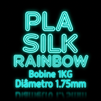 PLA SILK RAINBOW Azurefilm - Diâmetro 1,75mm Bobine 1kg
