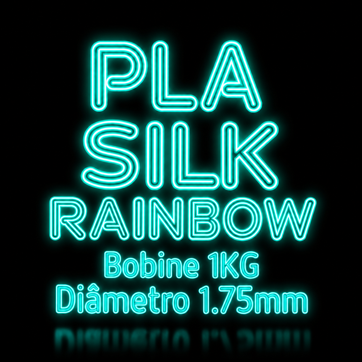 PLA SILK RAINBOW Azurefilm - Diâmetro 1,75mm Bobine 1kg