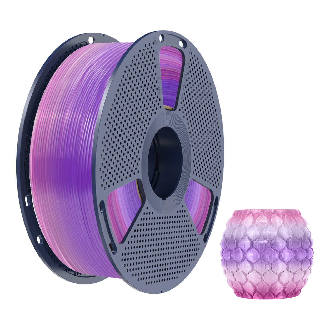 PLA TRANSPARENT RAINBOW SUNLU - Diâmetro 1,75mm Bobine 1kg