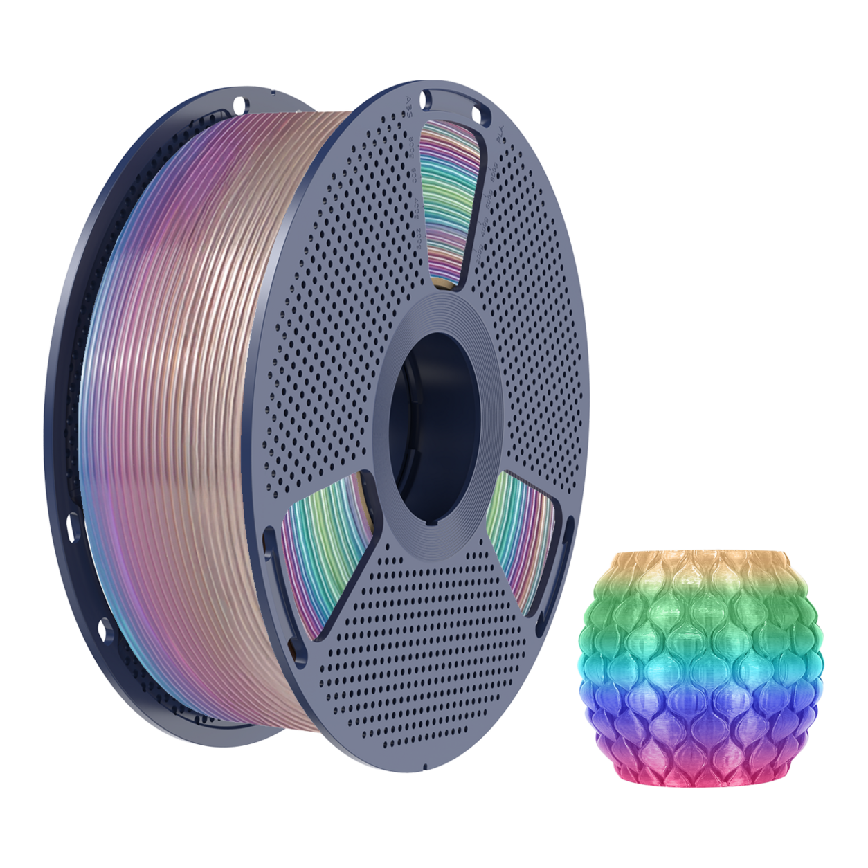 PLA TRANSPARENT RAINBOW SUNLU - Diâmetro 1,75mm Bobine 1kg
