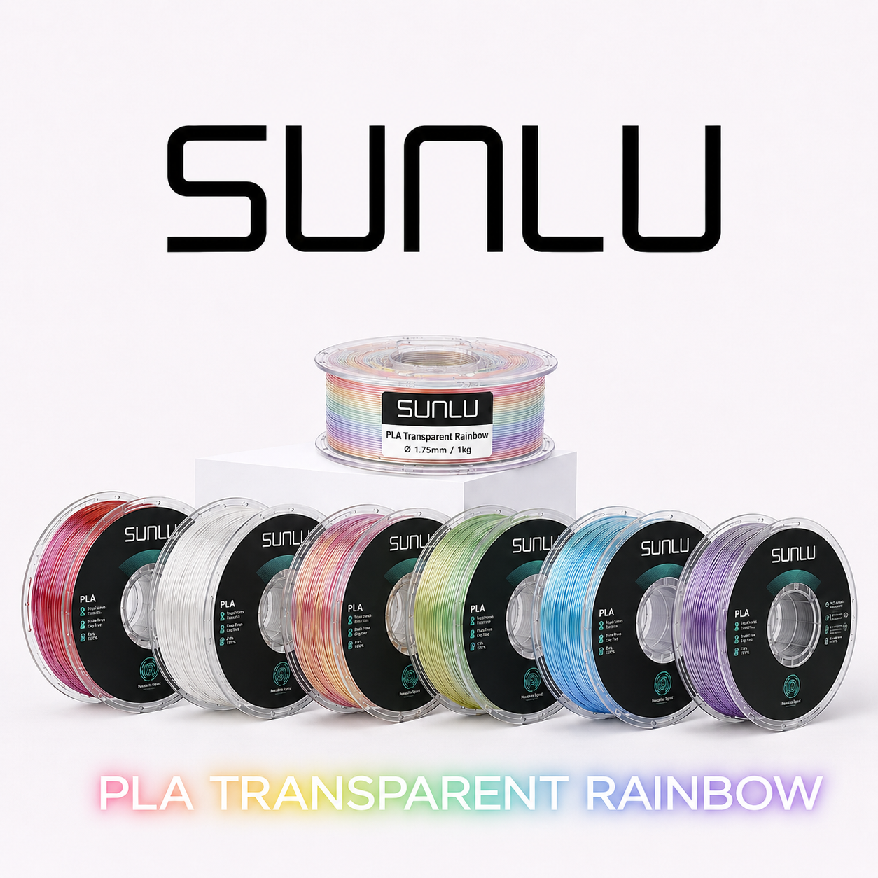 PLA RAINBOW Professional Lab - Diameter 1.75mm Spool 1kg
