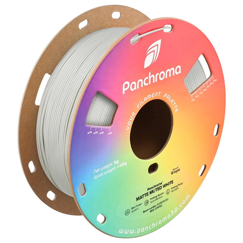 Panchroma PLA Matte Muted 1,75mm bobine 1kg tons dessaturados acabamento mate biodegradável